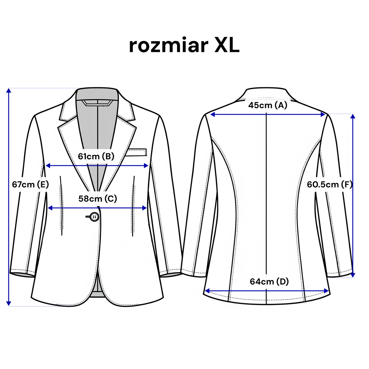 Elegancki Żakiet damski z klapami
