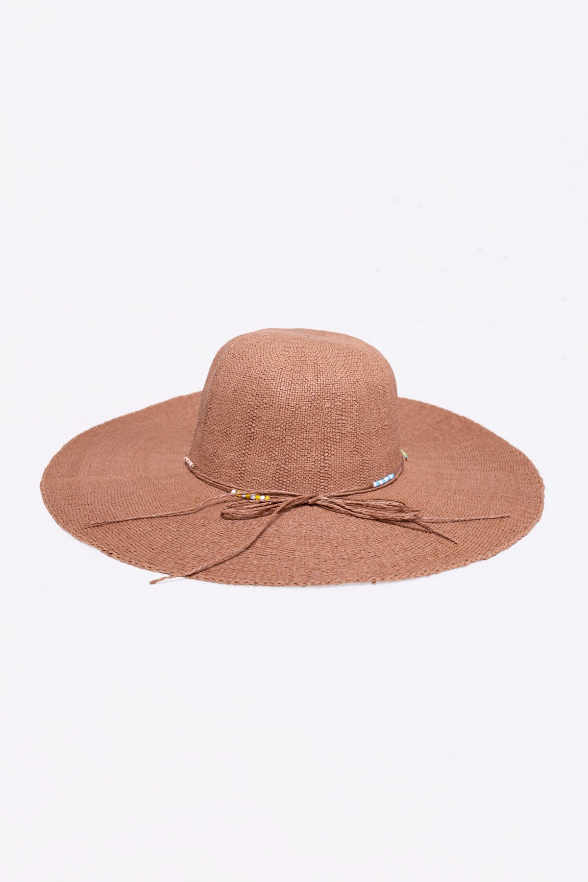 AMBRE Kapelusz damski boho z szerokim rondem