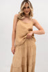 Lniany top damski na ramiączkach – styl boho