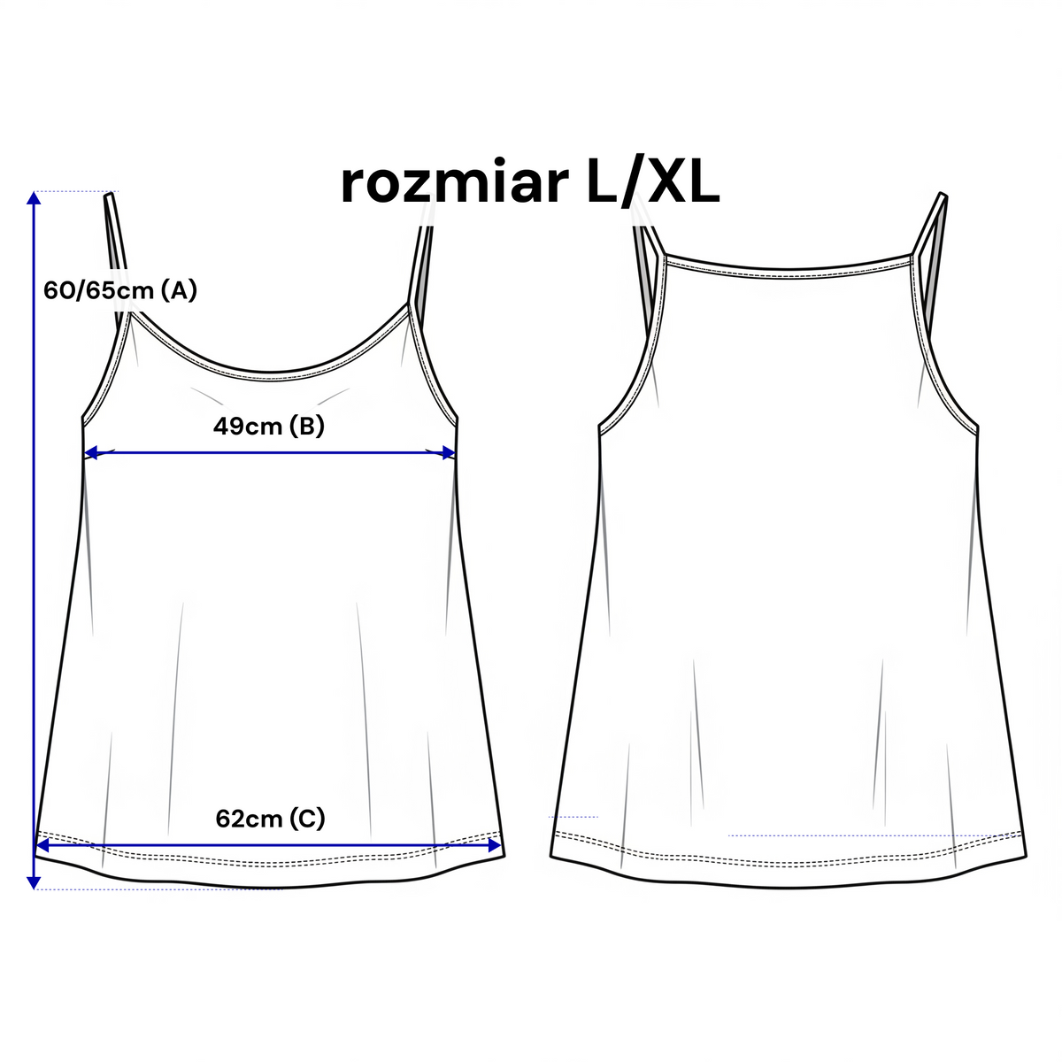 Lniany top damski na ramiączkach – styl boho