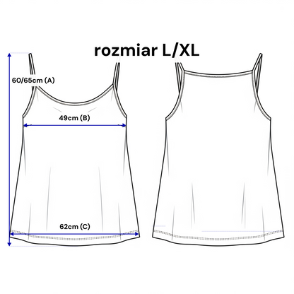 Lniany top damski na ramiączkach – styl boho