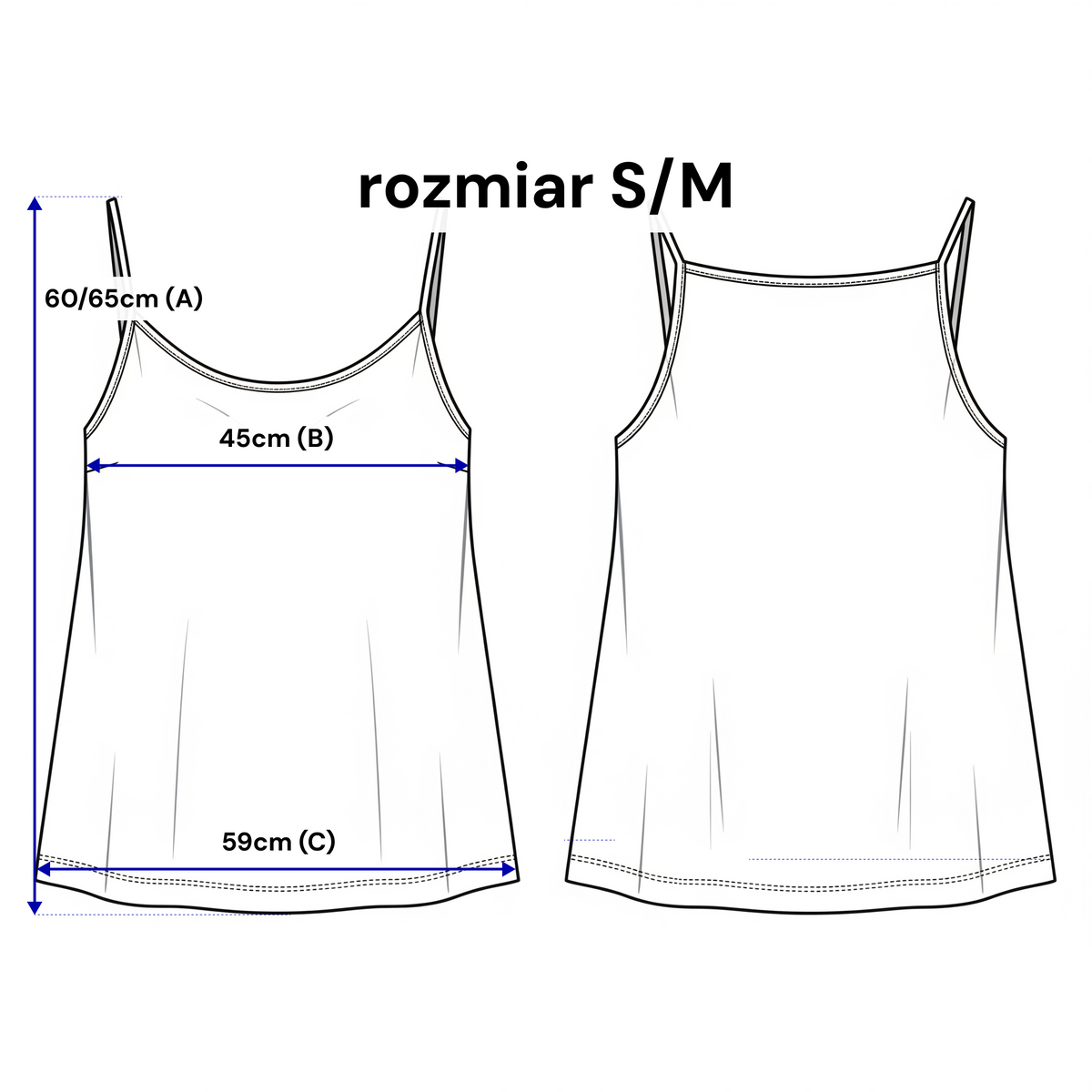 Lniany top damski na ramiączkach – styl boho
