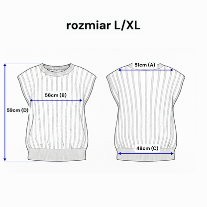 Błyszczący Top Warkoczowy z Cekinami GLOW