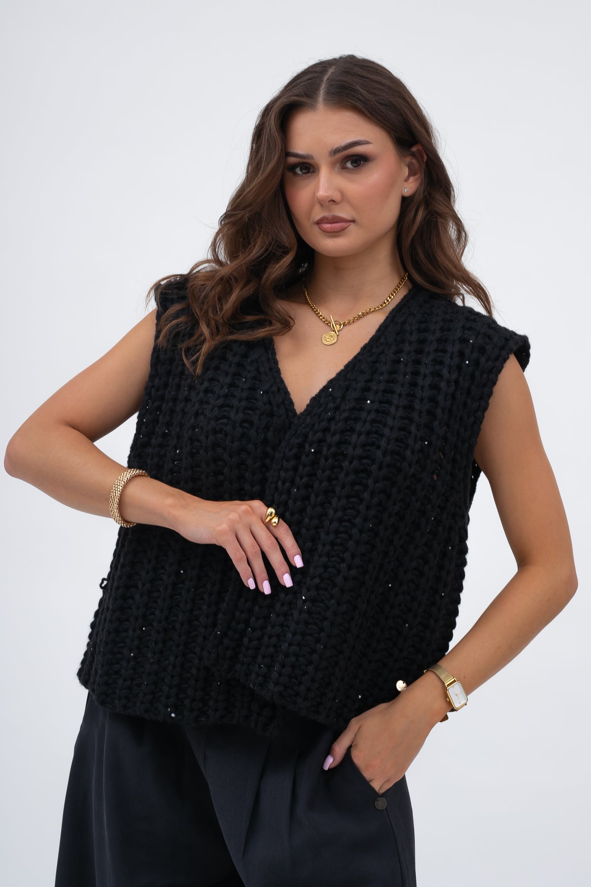 Otulający Kardigan o Grubym Splocie COZY