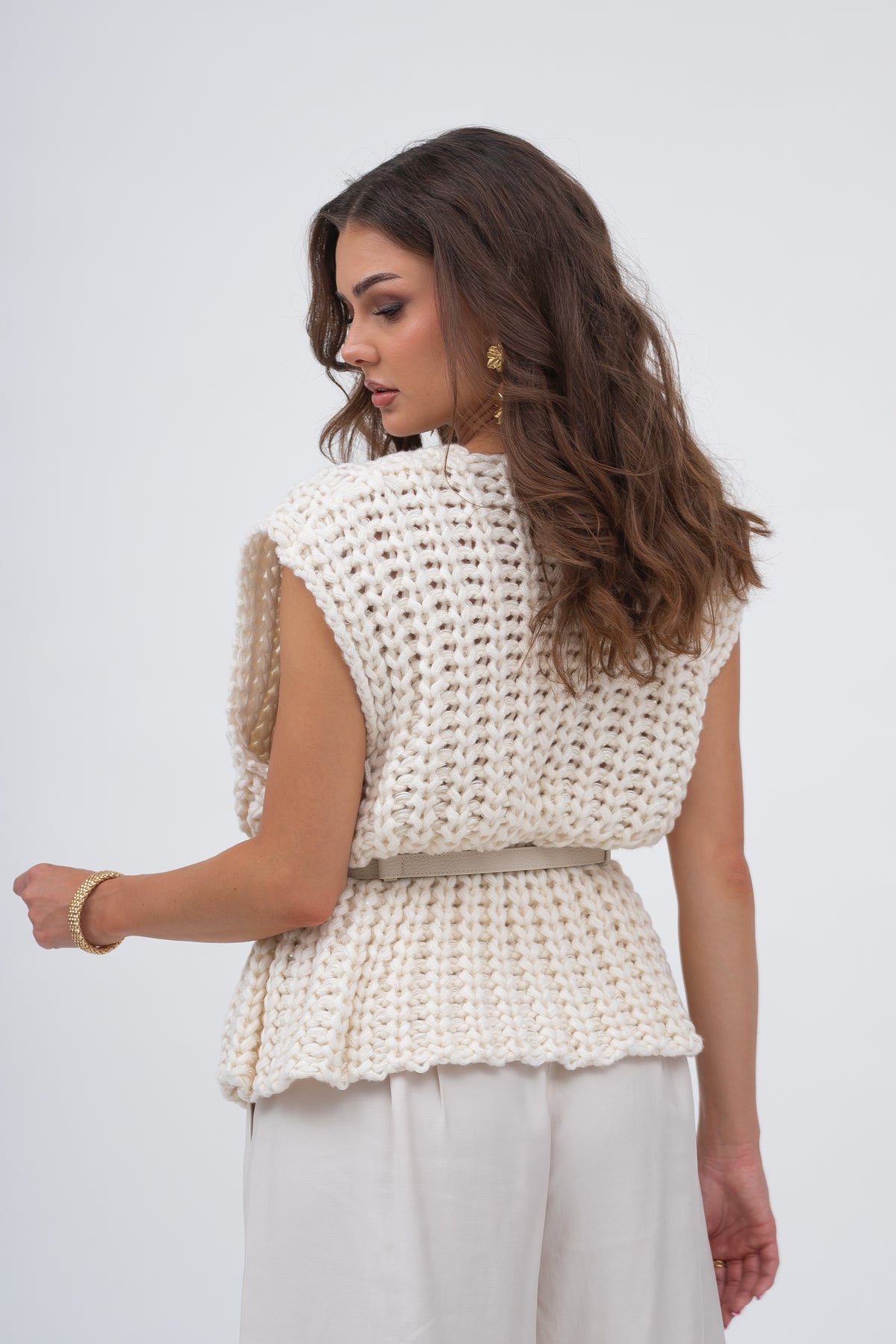 Otulający Kardigan o Grubym Splocie COZY
