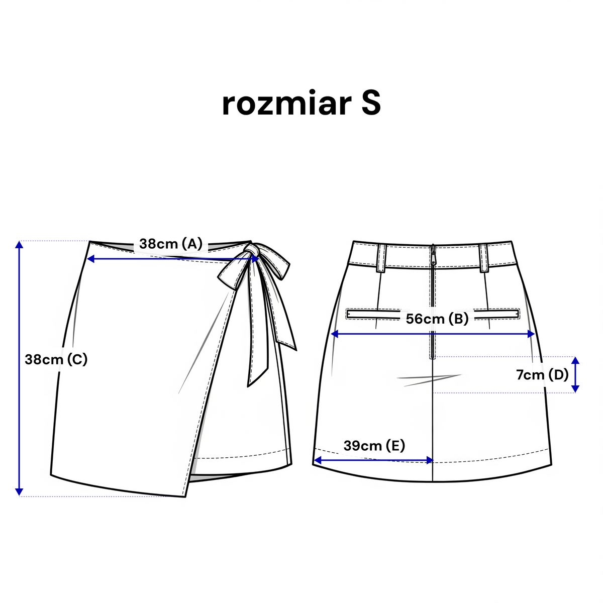 Spódnico-spodenki z wiązaniem – elegancki fason z wiskozy