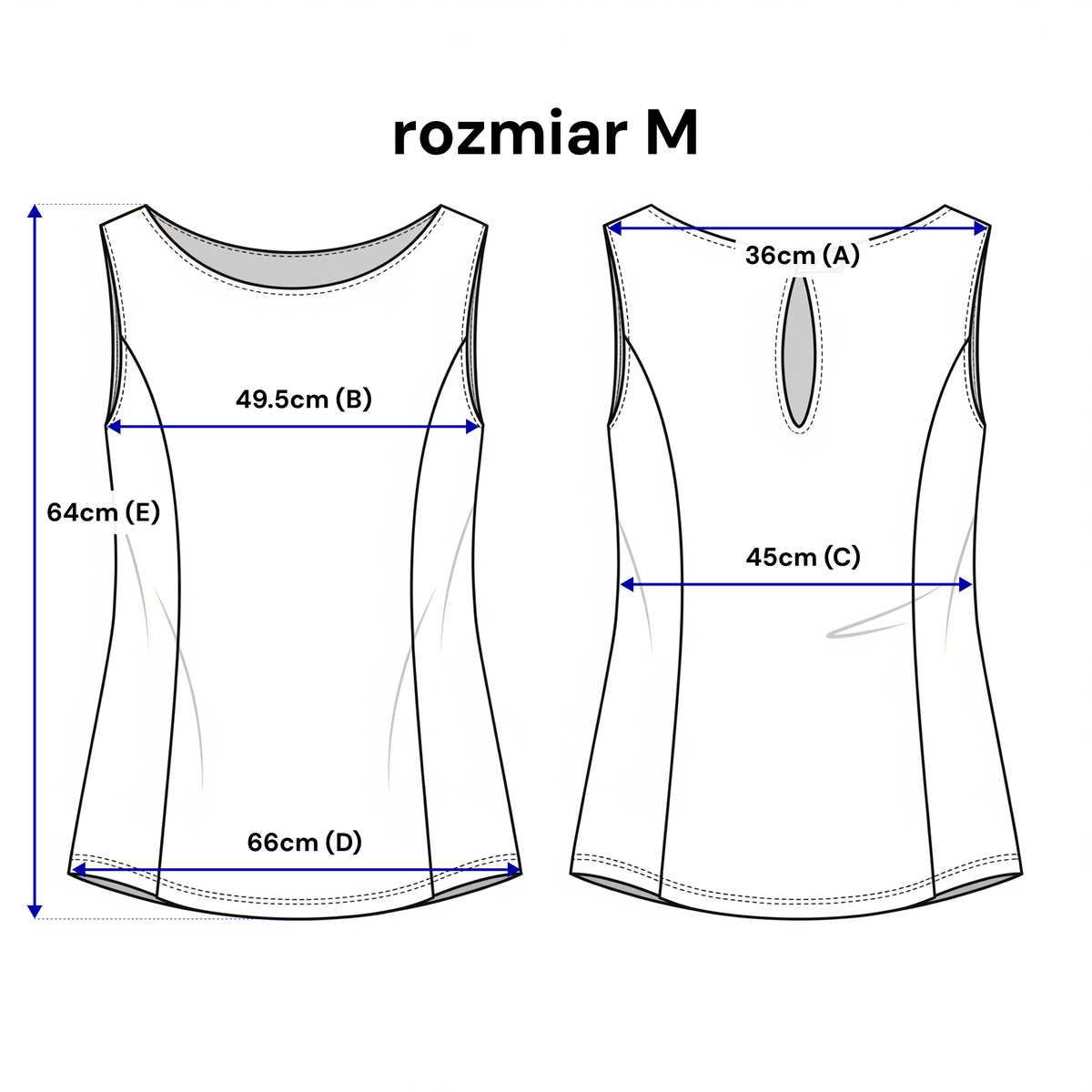 Taliowany top bez rękawów z półokrągłym dekoltem – elegancki minimalizm
