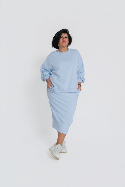 MIRA Bluza dresowa damska z bawełny