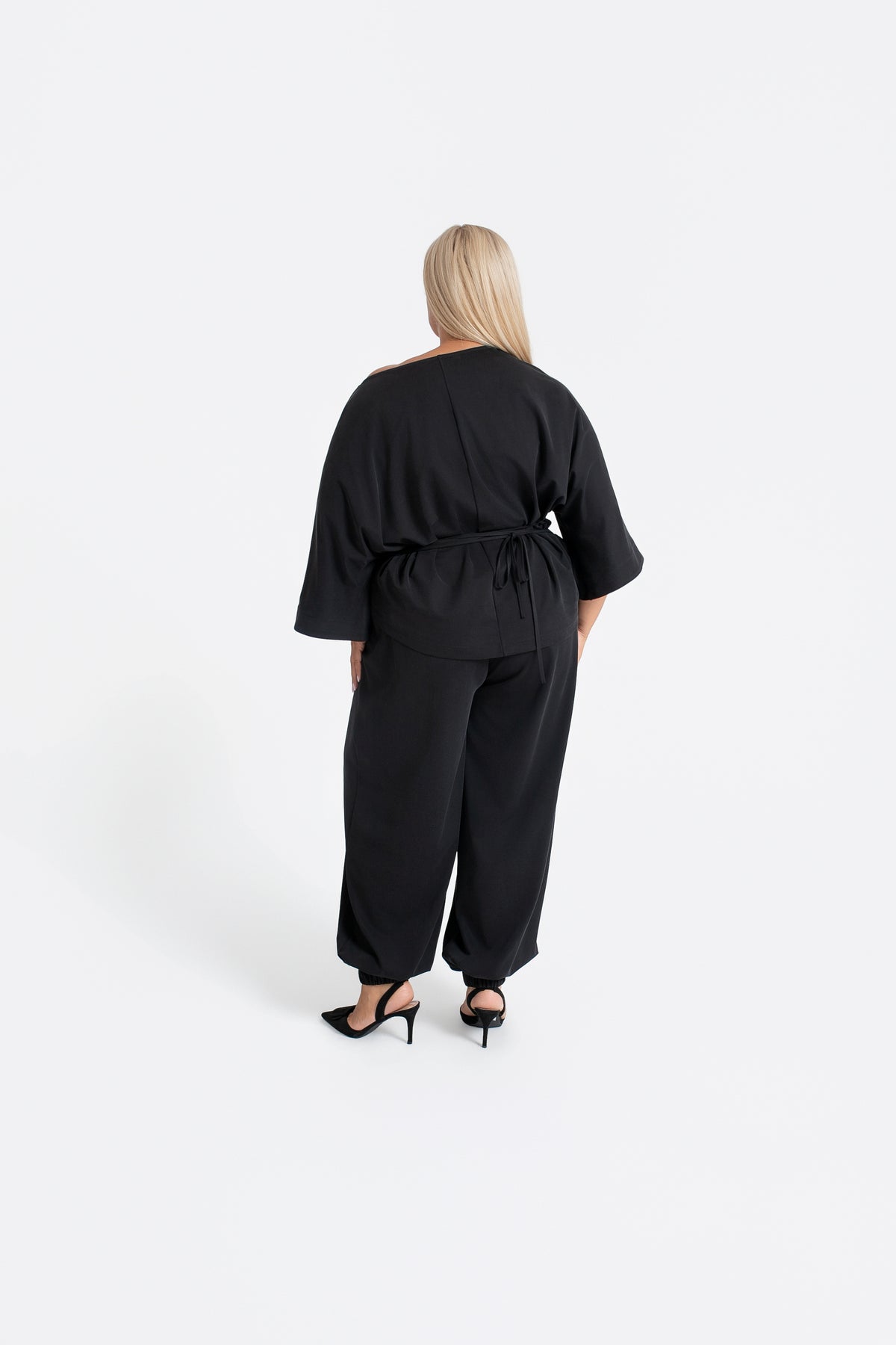 PLUMA Bluzka damska kimono z wiązaniem