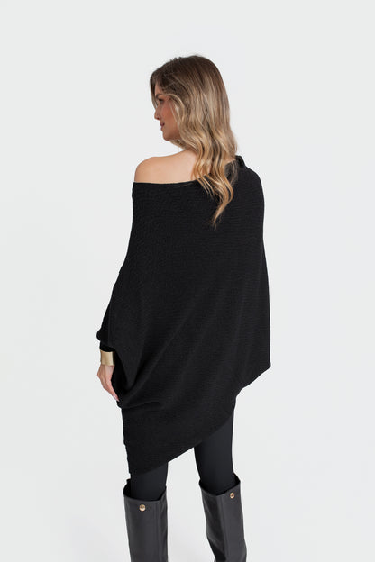 ALMA Sweter damski asymetryczny oversize