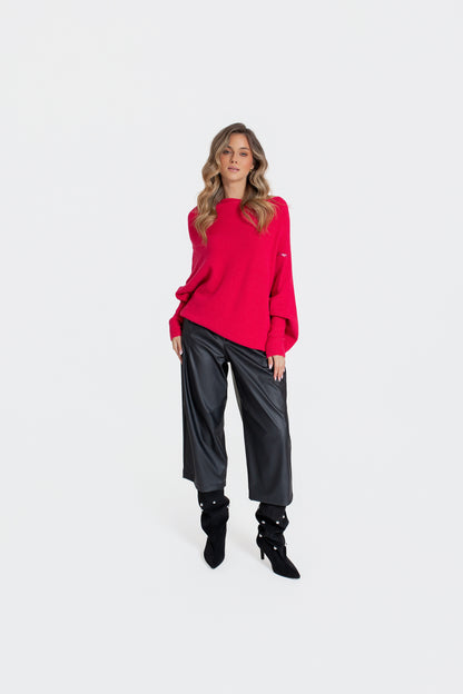 ALMA Sweter damski asymetryczny oversize