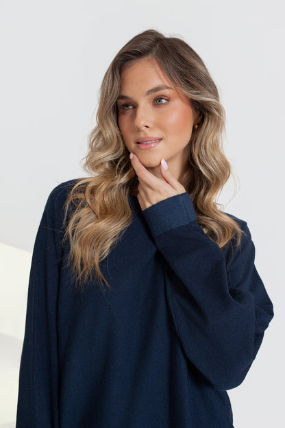 BIANCA Sweter damski oversize z kimonowym rękawem
