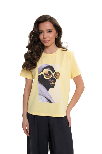 Bawełniany T-shirt damski Bastet Girl