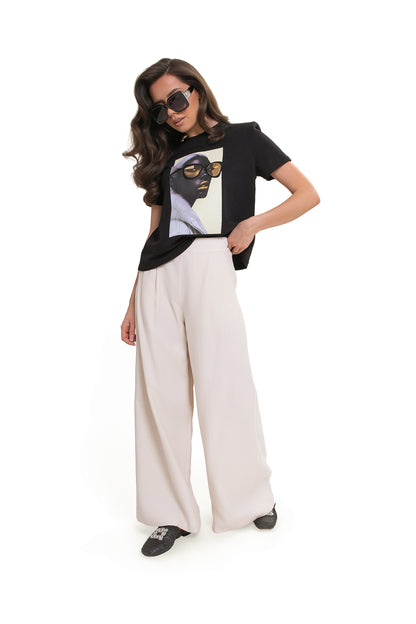 Bawełniany T-shirt damski Bastet Girl