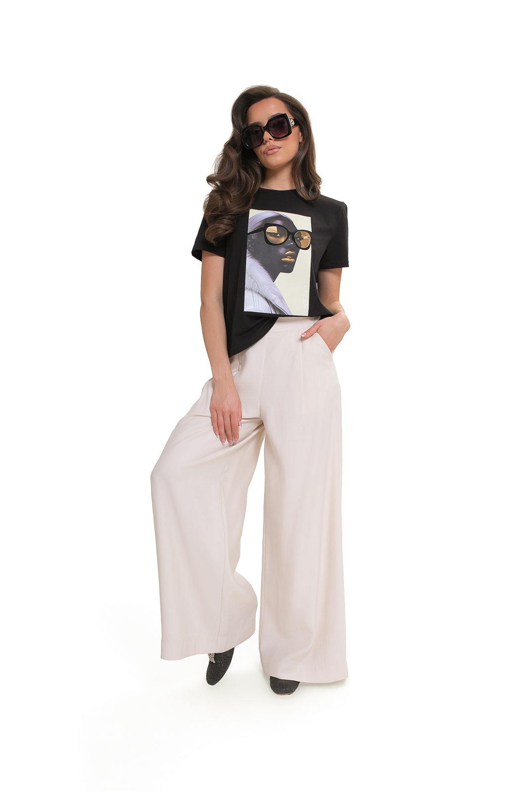 Bawełniany T-shirt damski Bastet Girl