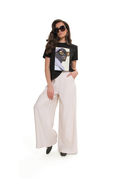 Bawełniany T-shirt damski Bastet Girl