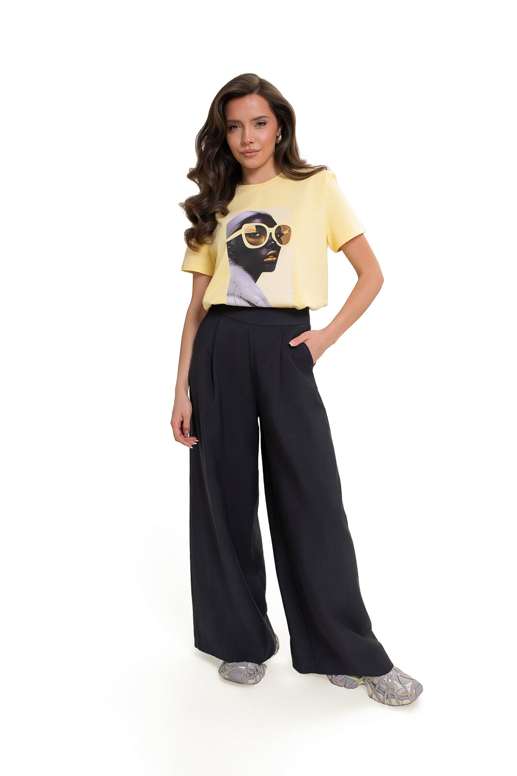 Bawełniany T-shirt damski Bastet Girl
