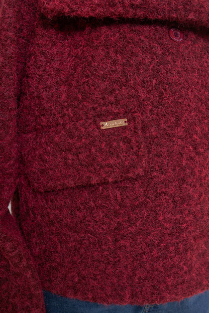 Kurtka damska z wysoką stójką i klapami – elegancka, kimono