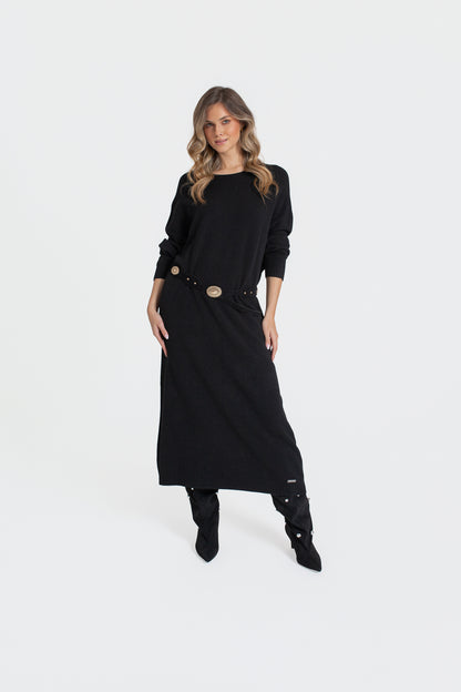 LANA Sukienka swetrowa maxi oversize