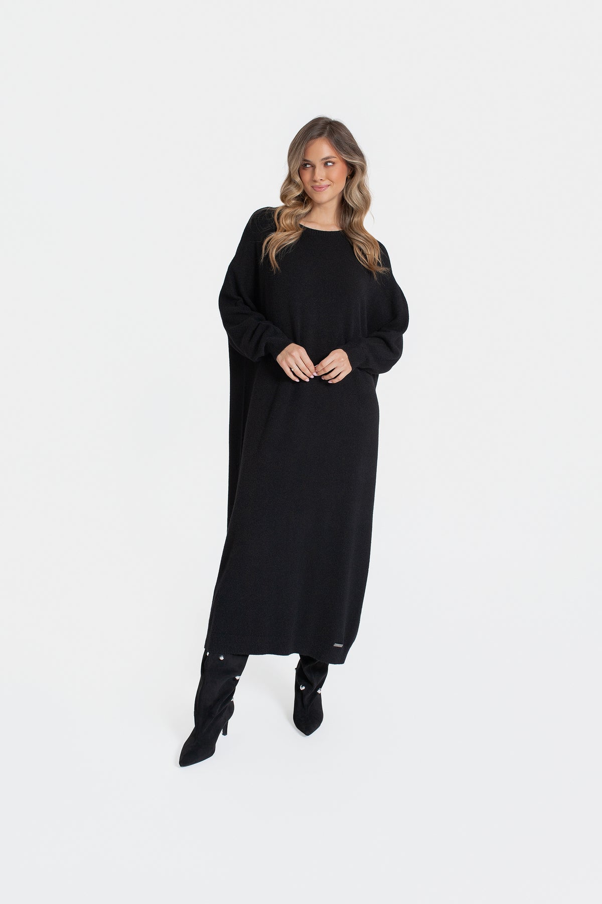 LANA Sukienka swetrowa maxi oversize