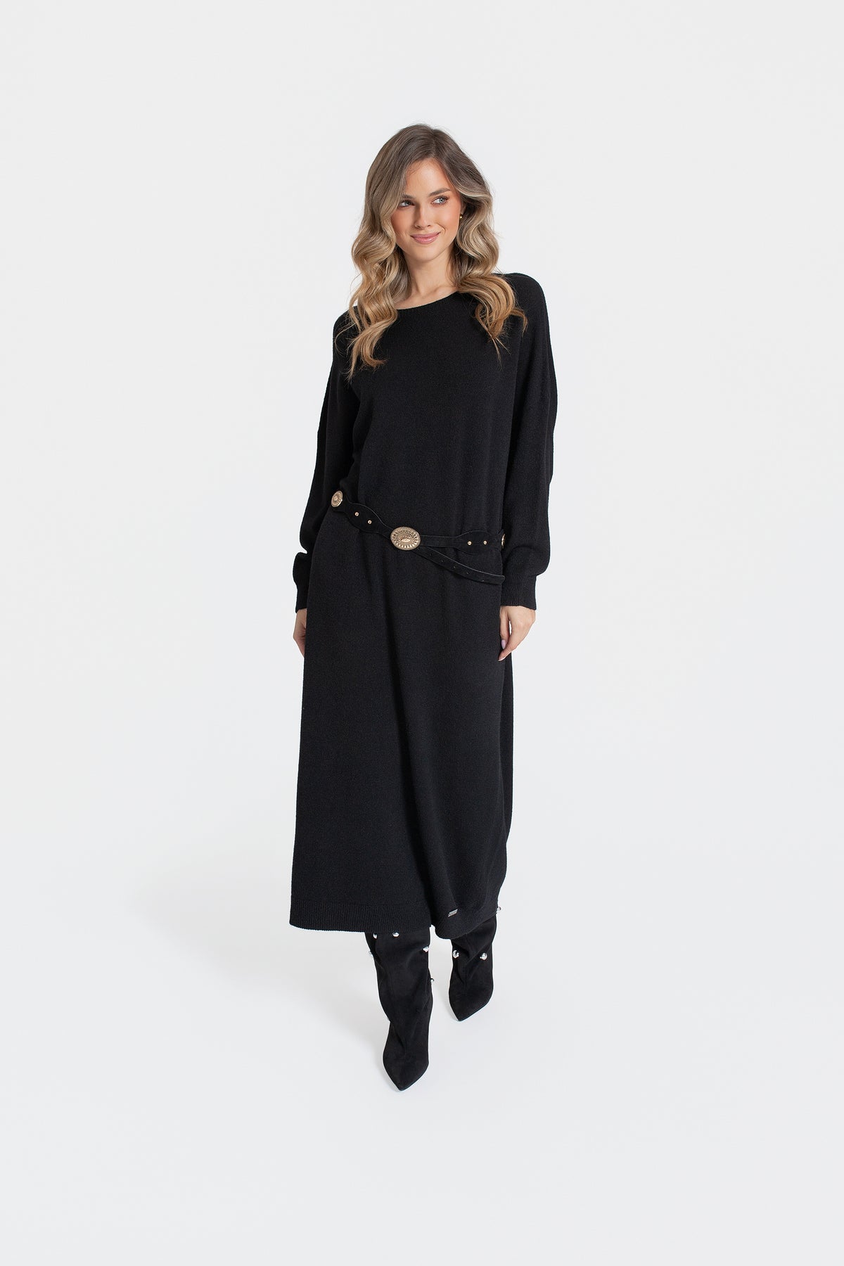 LANA Sukienka swetrowa maxi oversize