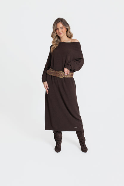 LANA Sukienka swetrowa maxi oversize