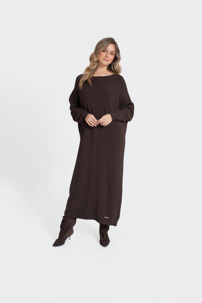 LANA Sukienka swetrowa maxi oversize