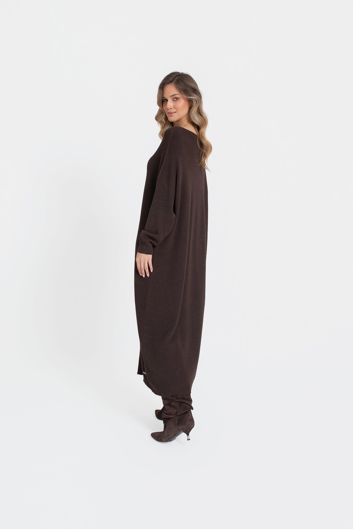 LANA Sukienka swetrowa maxi oversize