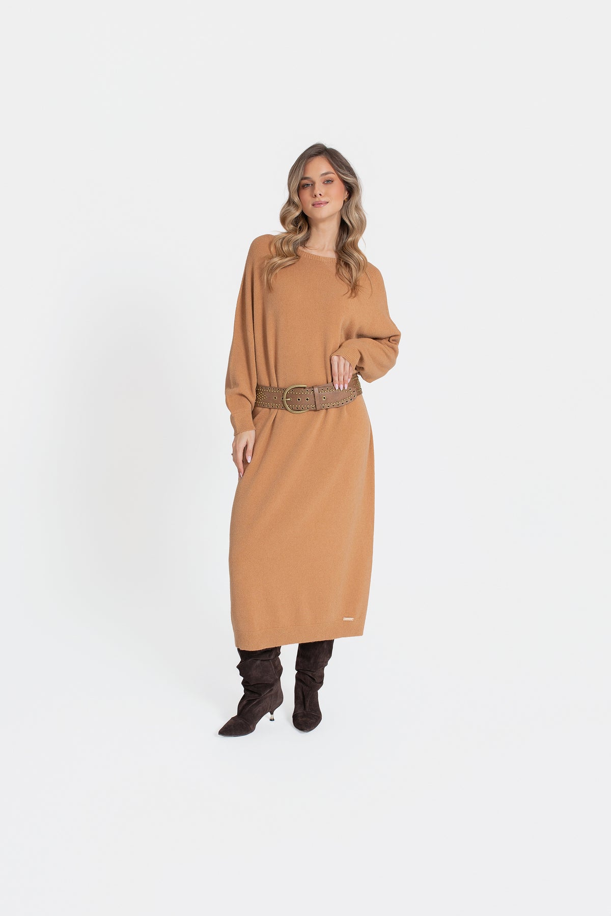 LANA Sukienka swetrowa maxi oversize