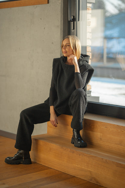 Bluza baranek z kapturem - Bastet by Agnieszka Włodarczyk