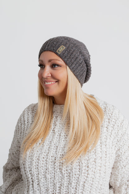 LUMI Czapka damska beanie z logo