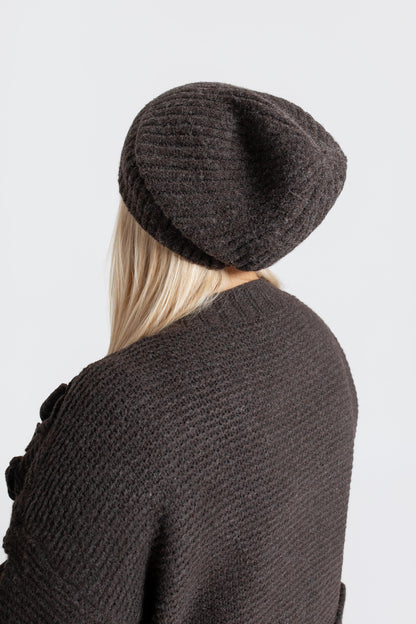 LUMI Czapka damska beanie z logo